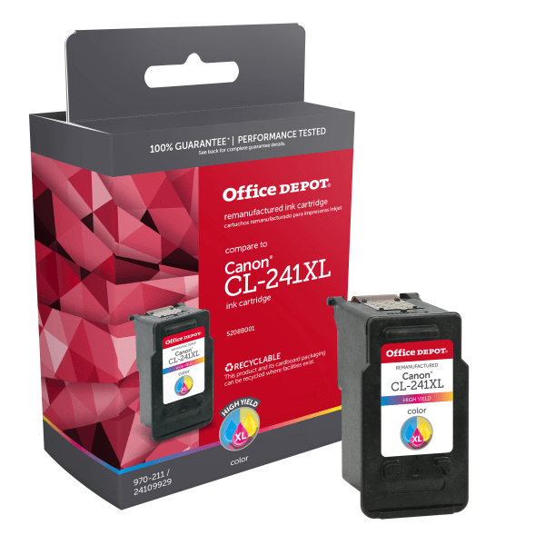 Office Depot Brand Odcl241Xl (Canon Cl-241Xl) Remanufactured High-Yield  Tricolor Ink Cartridge 1 ct | Shipt