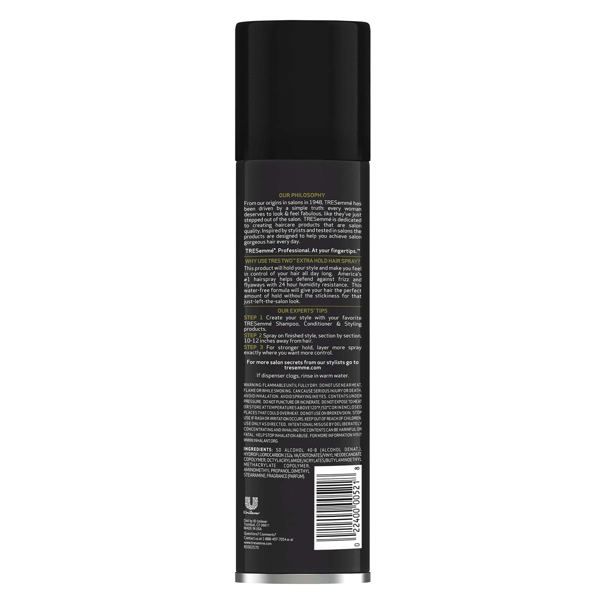 slide 3 of 4, TRESemmé Tres Two Extra Firm Control Hairspray, 11 oz