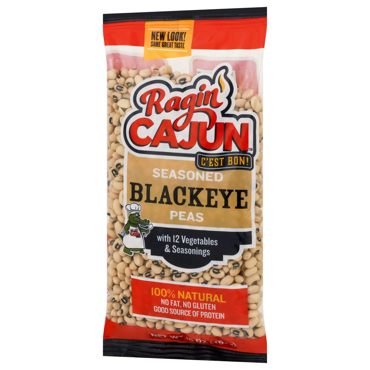 slide 3 of 9, Ragin' Cajun Seasoned Blackeye Peas 16 oz, 16 oz