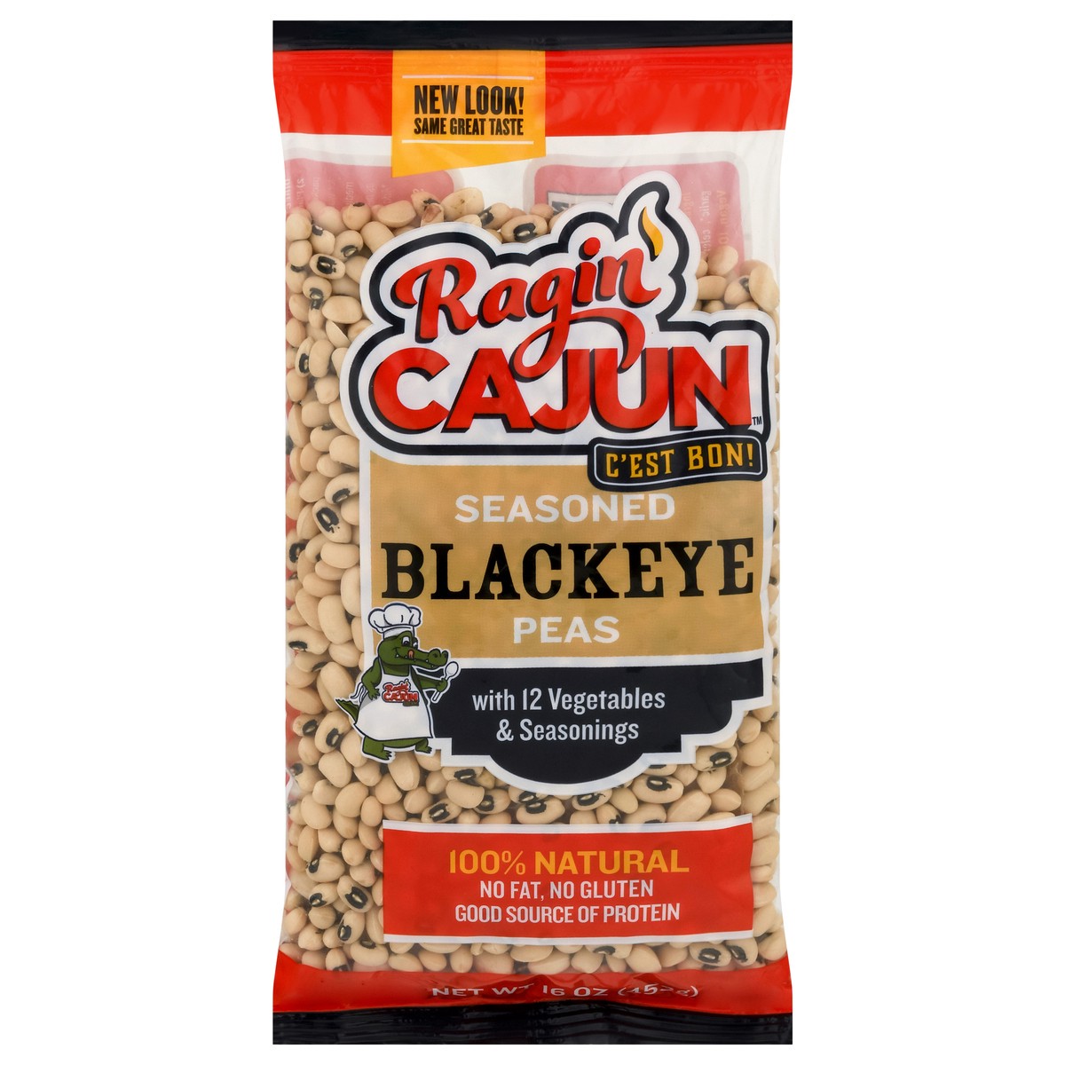 slide 1 of 9, Ragin' Cajun Seasoned Blackeye Peas 16 oz, 16 oz