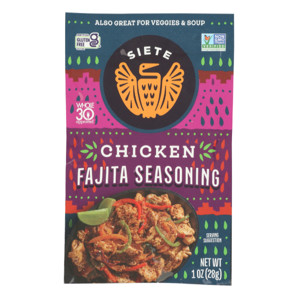 slide 1 of 1, Siete Seasoning Chicken Fajita - 1 oz, 1 oz