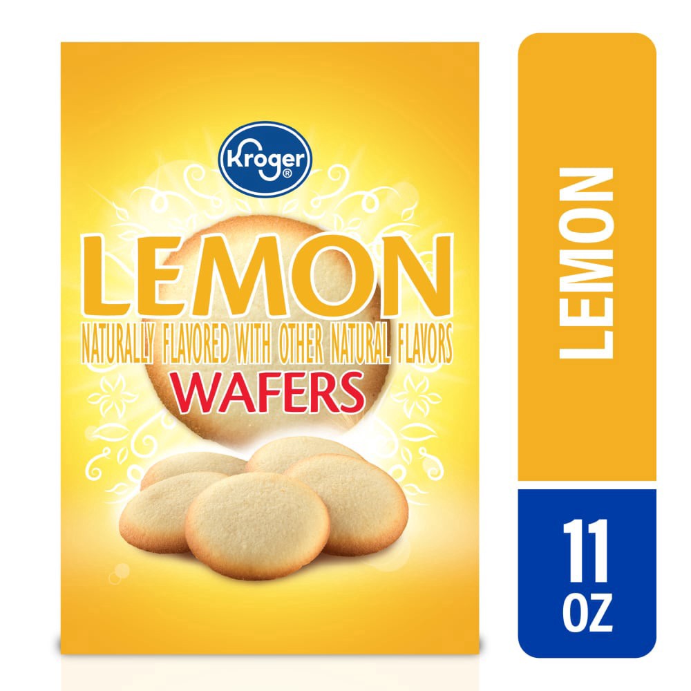 slide 3 of 3, Kroger Lemon Wafers, 11 oz