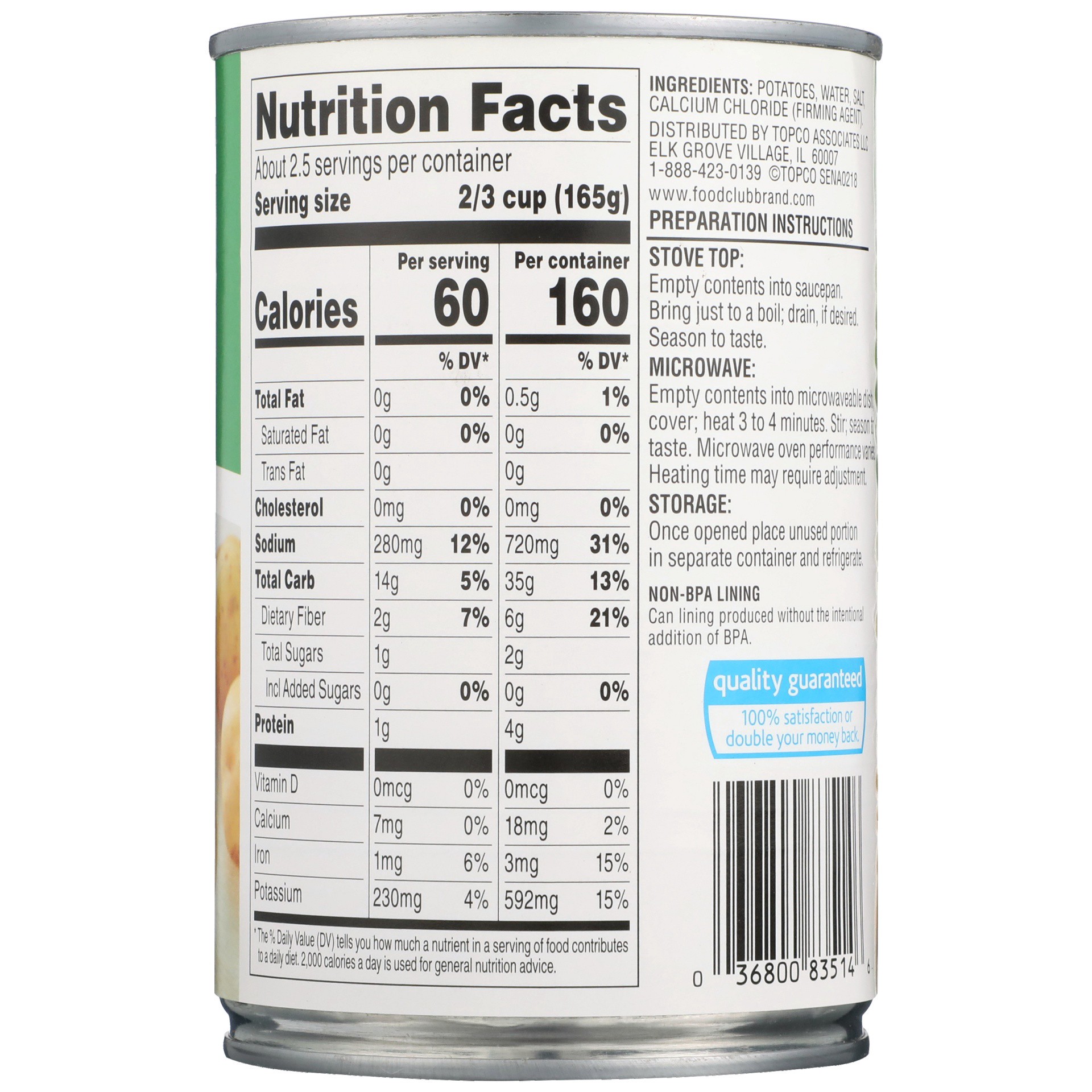 slide 3 of 6, Food Club Sliced Potatoes 15 oz, 15 oz