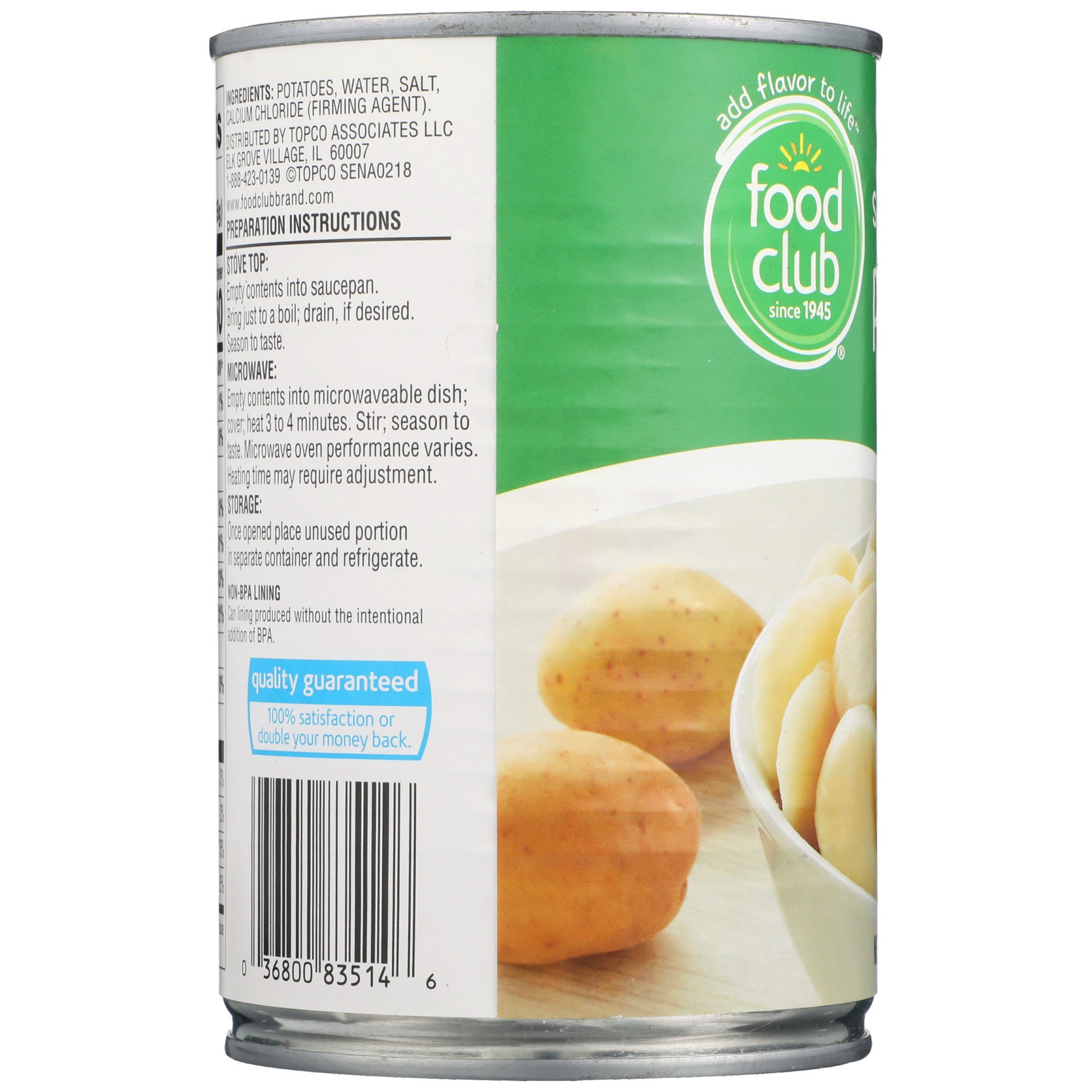 slide 2 of 6, Food Club Sliced Potatoes 15 oz, 15 oz