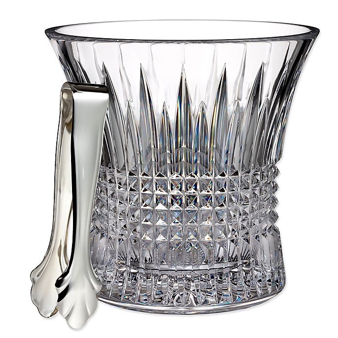 slide 1 of 2, Waterford Lismore Diamond Ice Bucket with Tongs, 1 ct