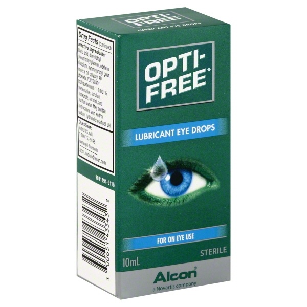 slide 1 of 1, Alcn Optifree Lube Eye Drops, 10 ml
