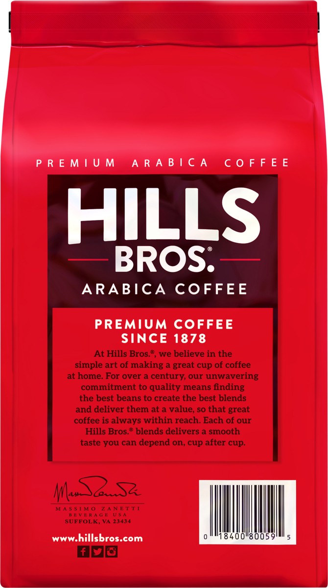 slide 4 of 7, Hills Bros. Dark Roast Whole Bean Arabica Dark Satin Coffee 24 oz, 24 oz