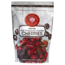 Cherry Bay Orchard Dark Chocolate Covered Cherries, 24 oz