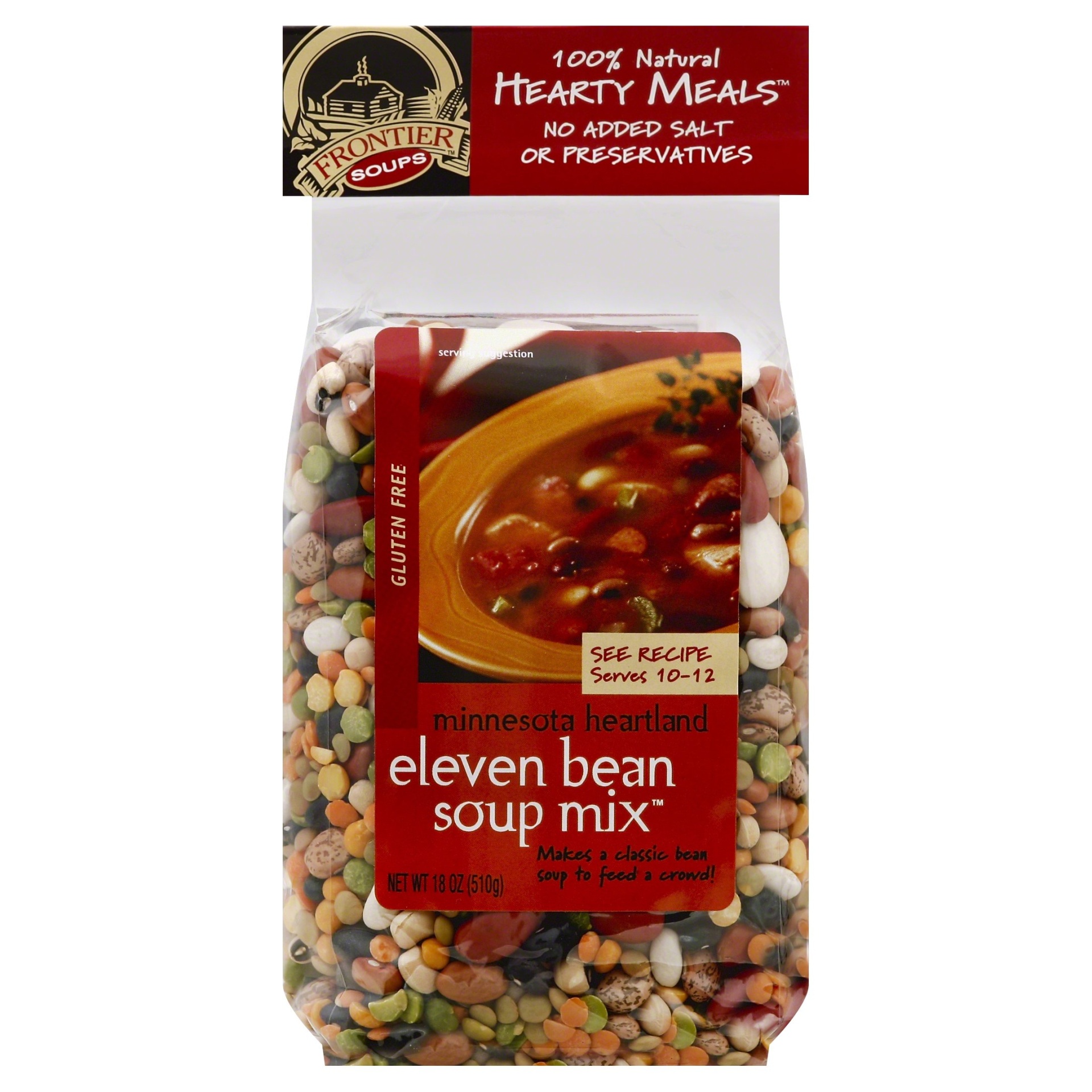 slide 1 of 1, Frontier Hearty Meals Gluten Free Eleven Bean Soup Mix, 18 oz