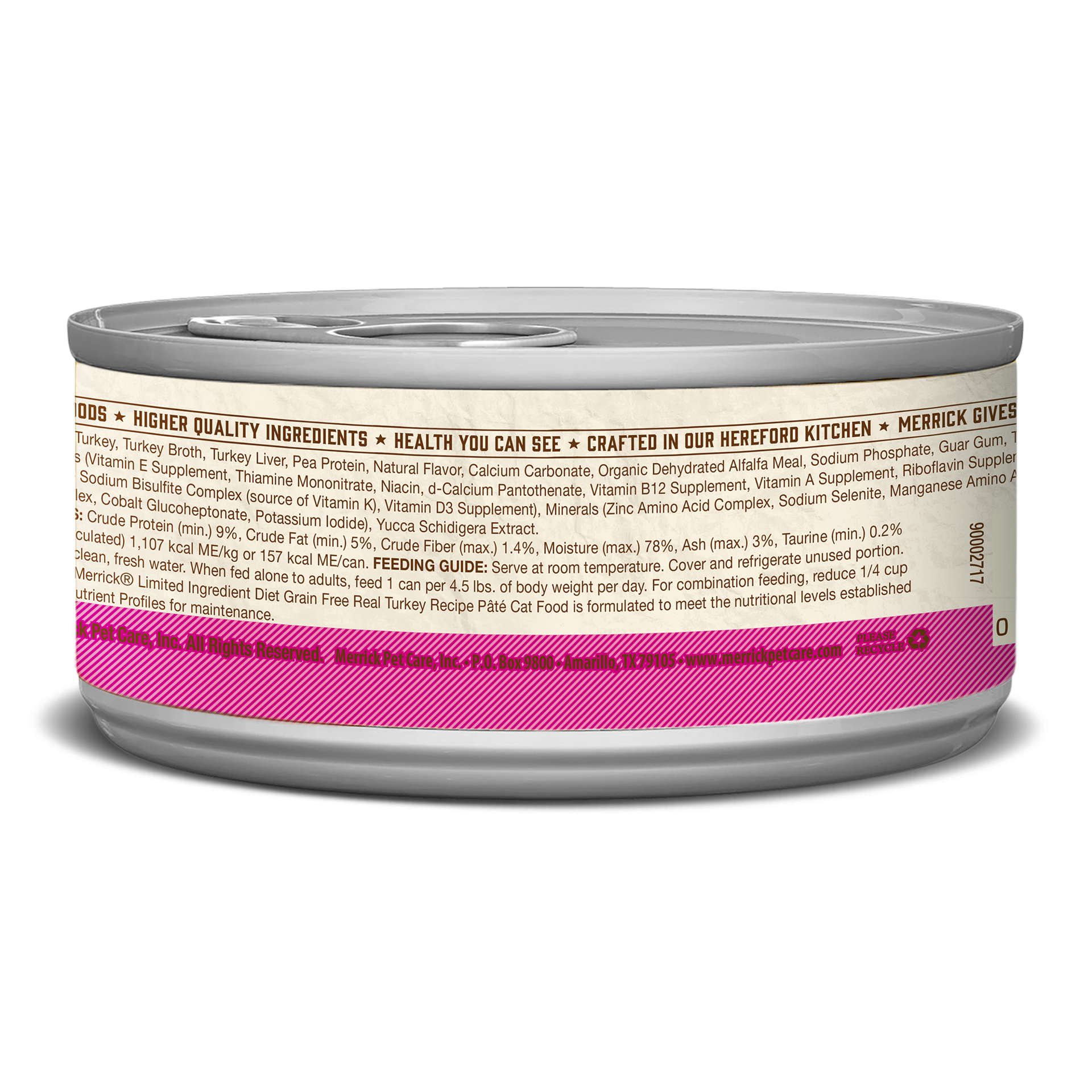 slide 2 of 5, Merrick Limited Ingredient Diet Premium Grain Free And Natural Canned Pate Wet Cat Food, Turkey Recipe, 5 oz