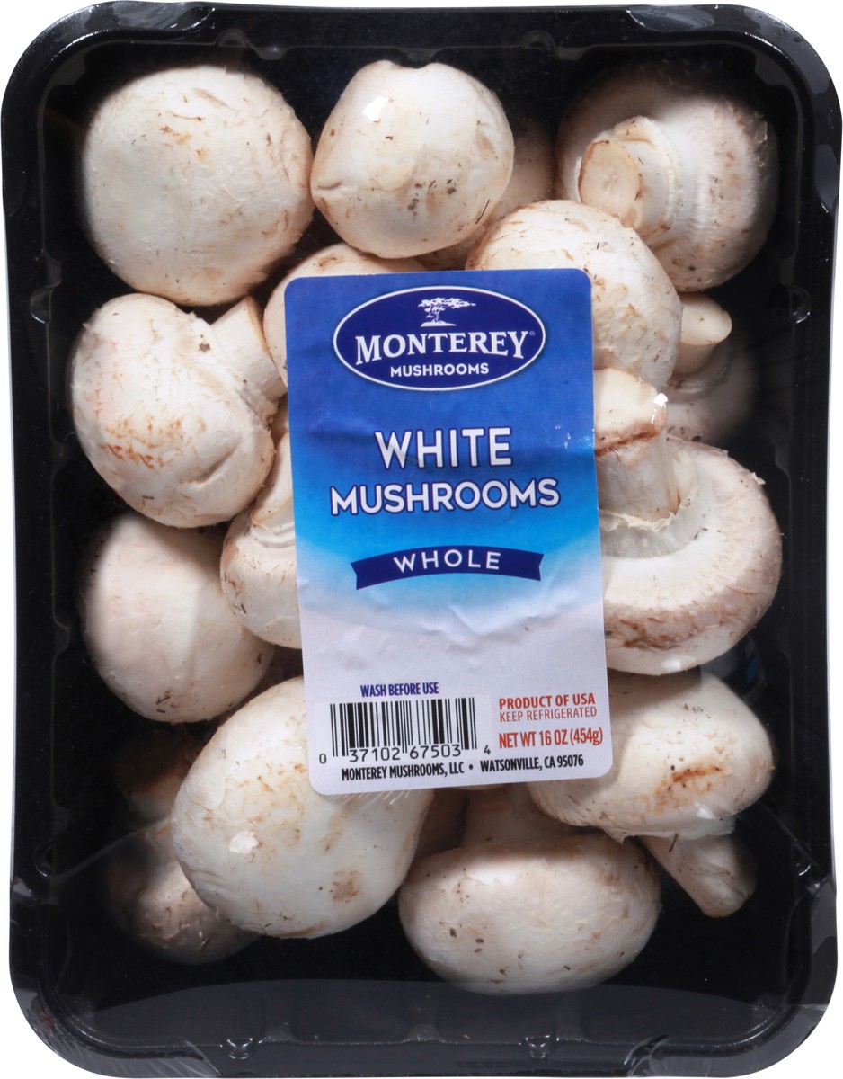 slide 6 of 9, Monterey White Whole Mushrooms 16 oz, 16 oz