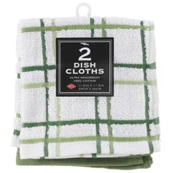 Ritz Dish Cloths, Multi Check, DC-Cactus