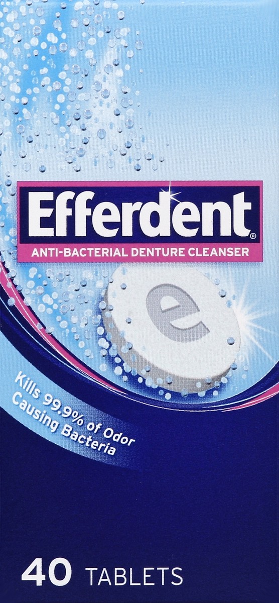 slide 3 of 4, Efferdent Denture Cleanser 40 ea, 40 ct