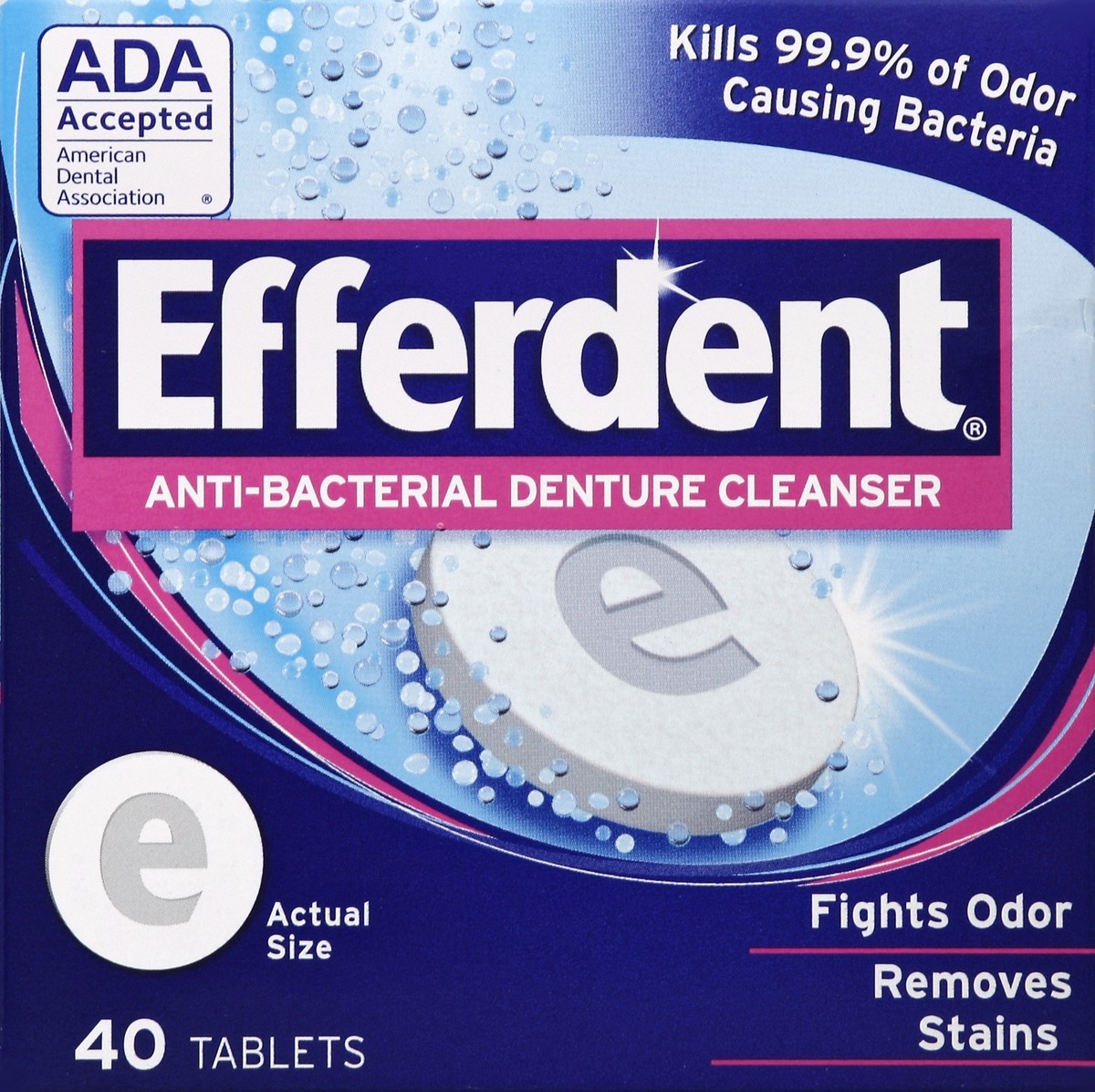 slide 4 of 4, Efferdent Denture Cleanser 40 ea, 40 ct