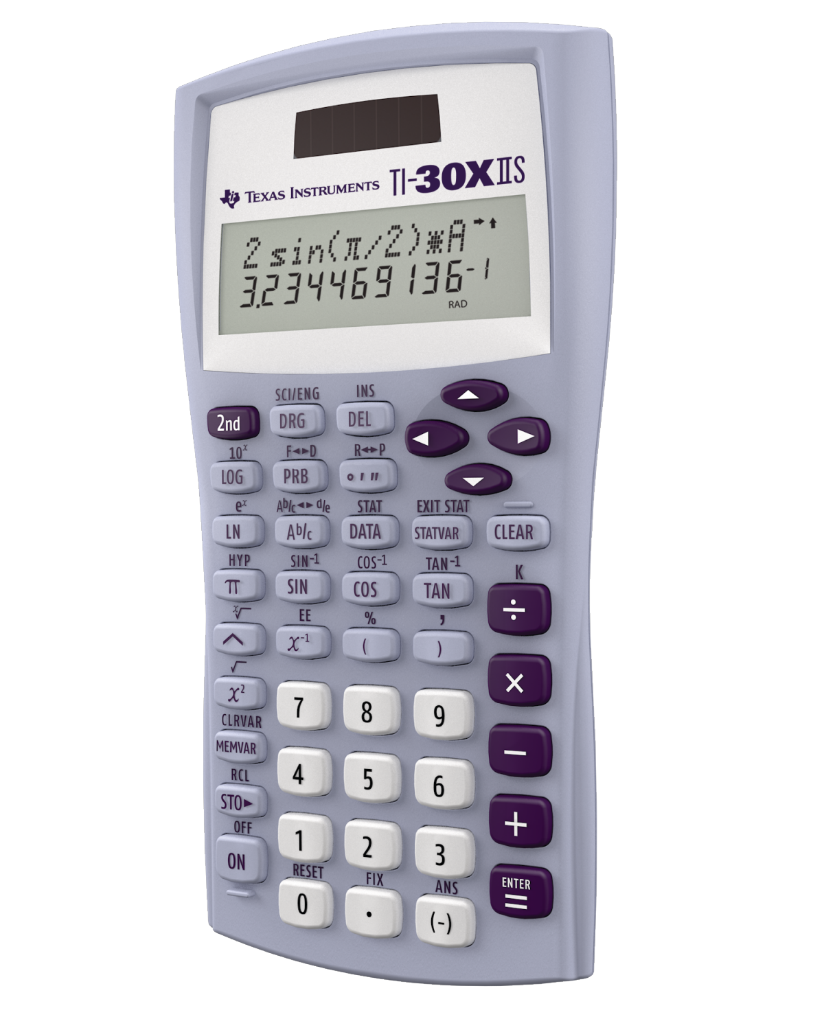 slide 2 of 3, Texas Instruments Ti-30Xiis Scientific Calculator, Lavender, 1 ct