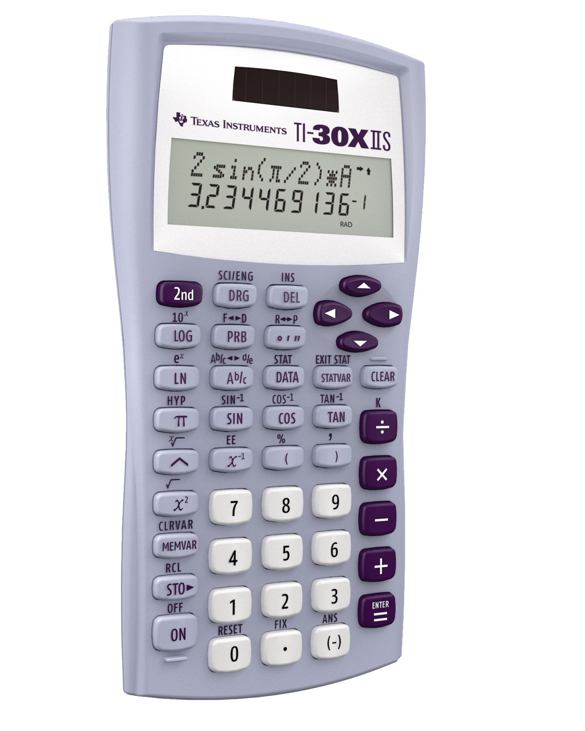 slide 3 of 3, Texas Instruments Ti-30Xiis Scientific Calculator, Lavender, 1 ct