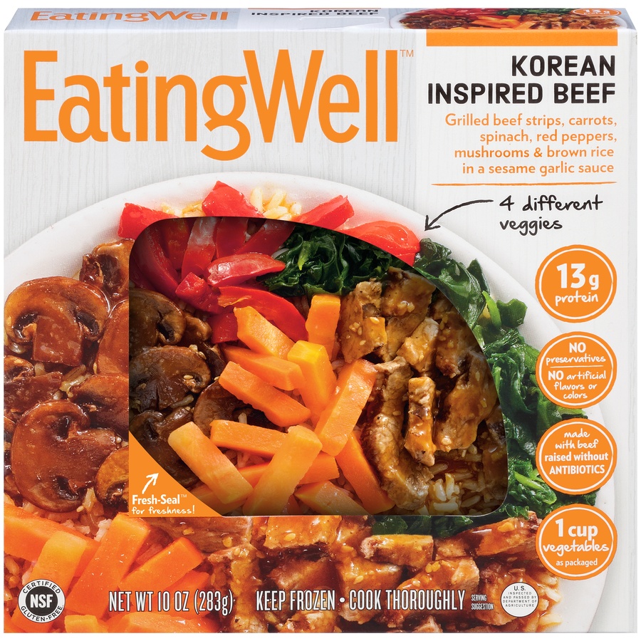 slide 2 of 9, Eating Well Korean Inspired Beef, 10 oz