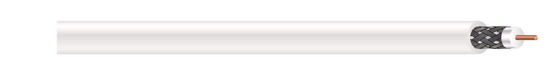 slide 2 of 2, Southwire 500-ft 18 RG6 White Coaxial Cable ( By-the-roll ), 1 ct