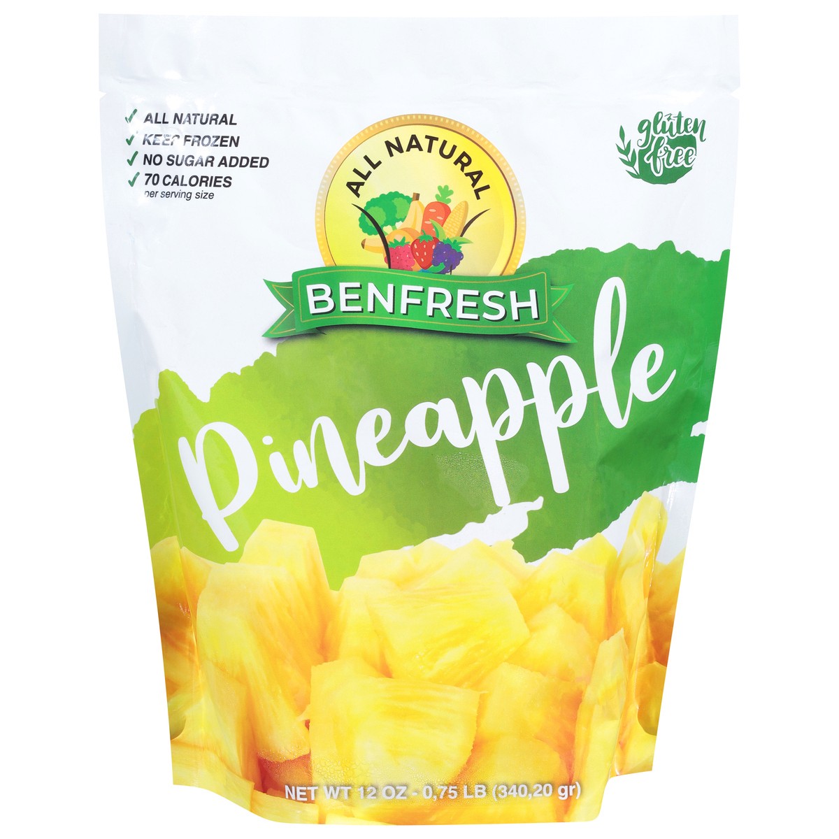 slide 1 of 9, Benfresh Pineapple Chunks, 0.7 lb