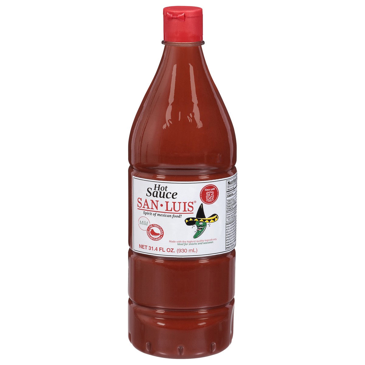 slide 1 of 14, San-Luis Mild Mexican Flavor Hot Sauce 31.4 fl oz, 31.40 fl oz