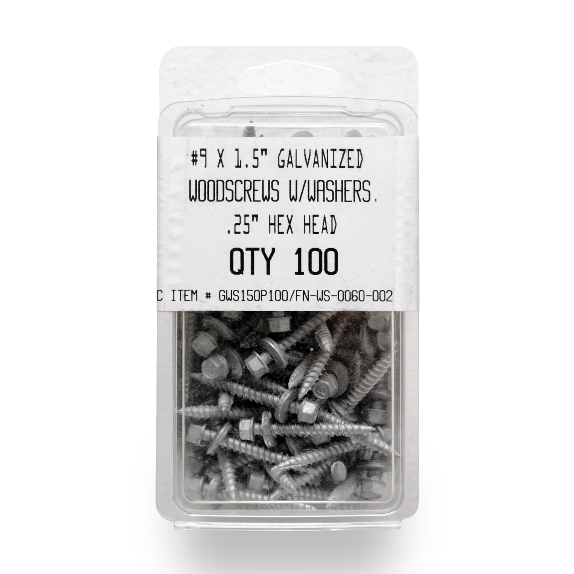 slide 2 of 4, Union Corrugating #10 x 1-1/2-in Galvanized Metal Galvanized/Coated Self-tapping Roofing Screws 100 -Count, 1 ct