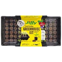 Jiffy Professional Greenhouse, 36mm Peat Pellet, 72 Cell Tray