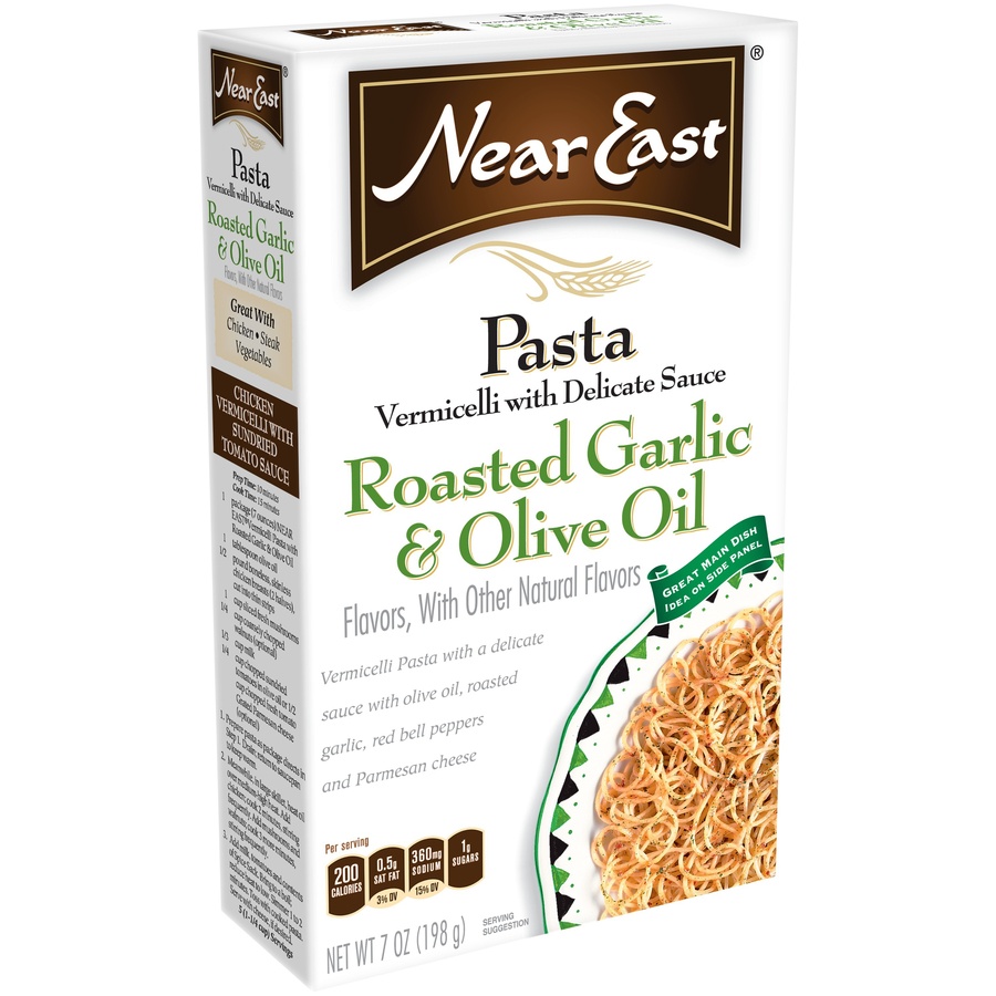 slide 2 of 4, Near East Roasted Garlic & Olive Oil Vermicelli Pasta Mix, 7 oz