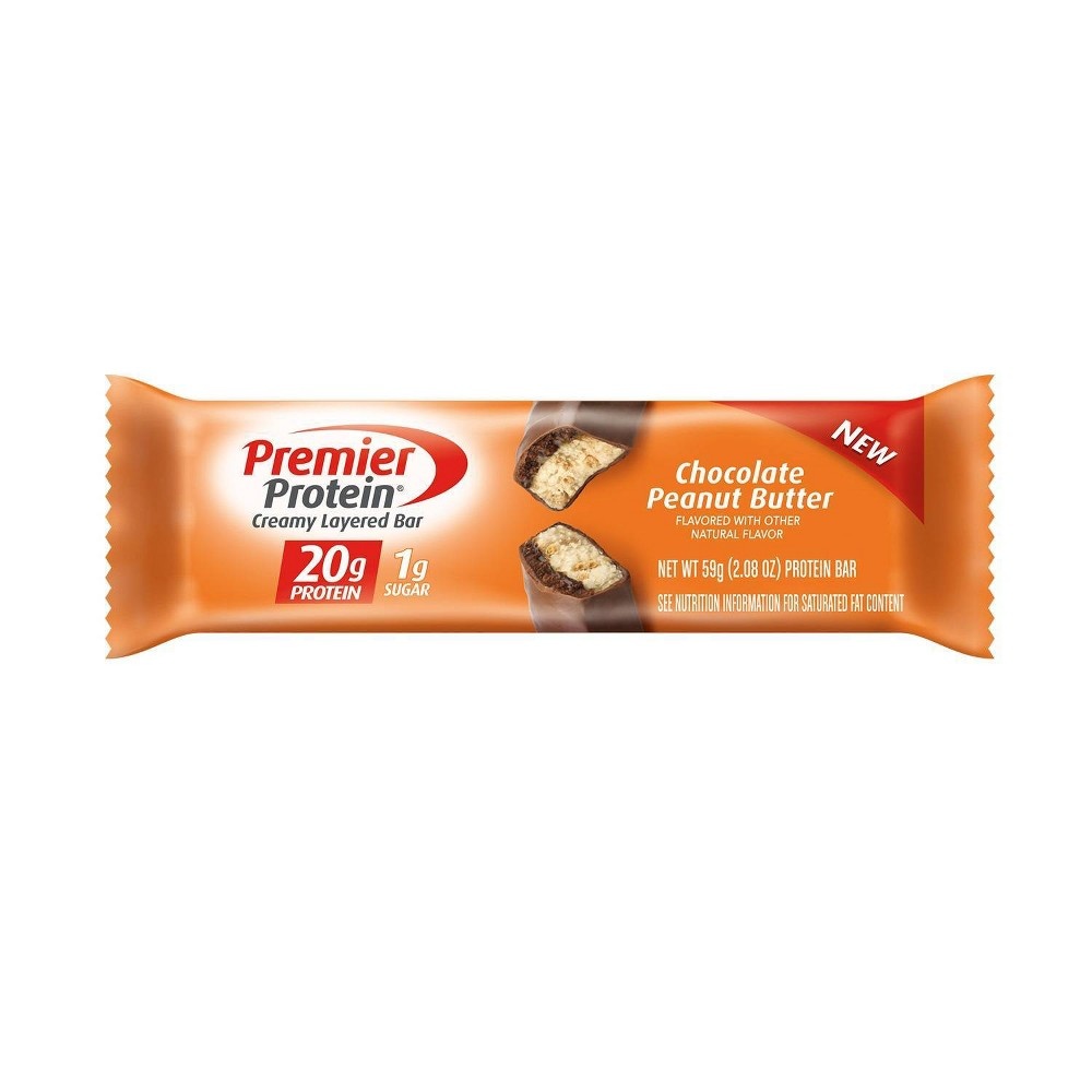 slide 2 of 5, Premier Protein Protein Bars - Chocolate Peanut Butter, 6 ct