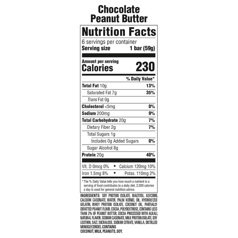 slide 3 of 5, Premier Protein Protein Bars - Chocolate Peanut Butter, 6 ct