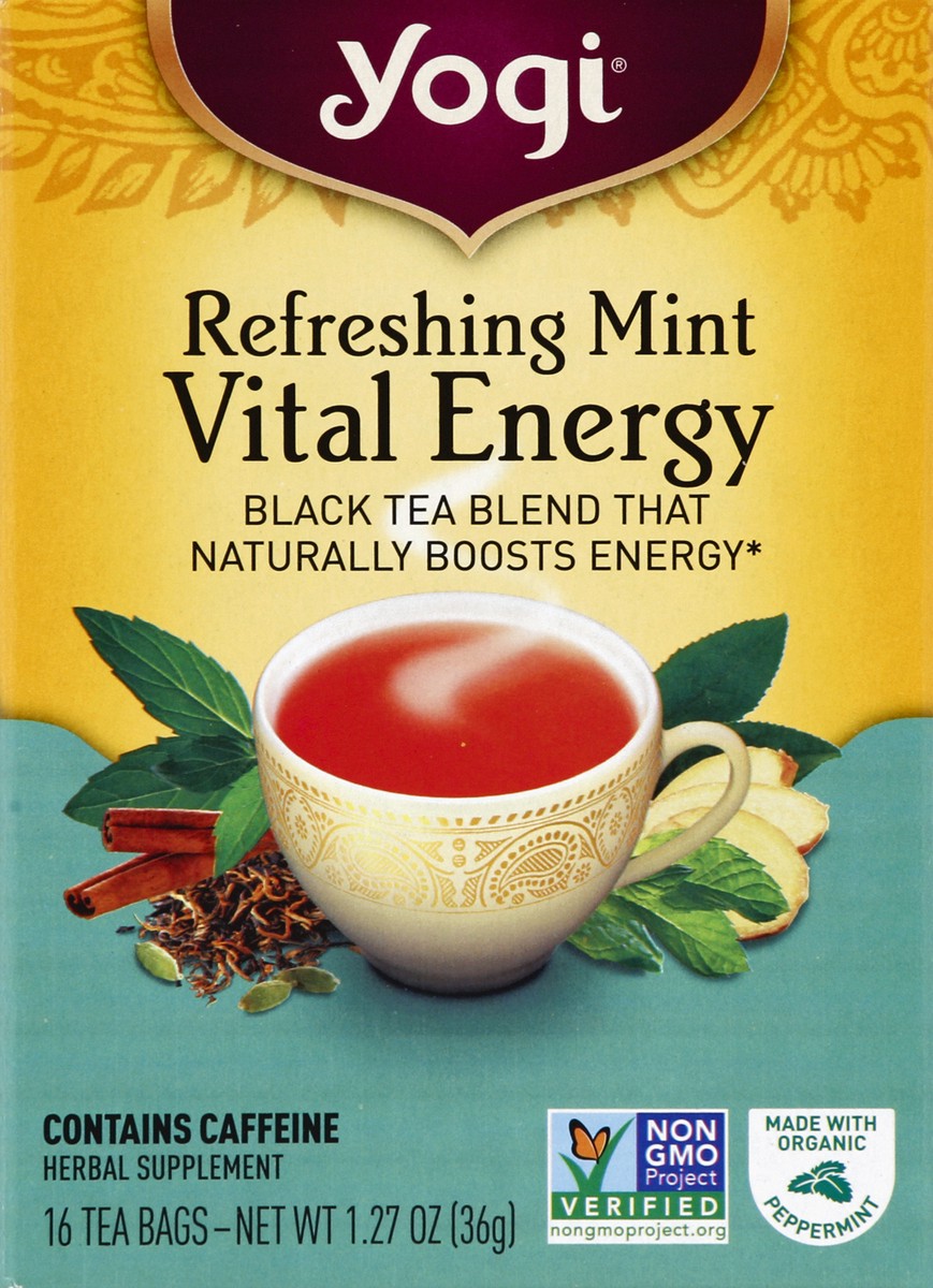 slide 4 of 4, Yogi Refreshing Mint ReVitalize Tea, 16 ct