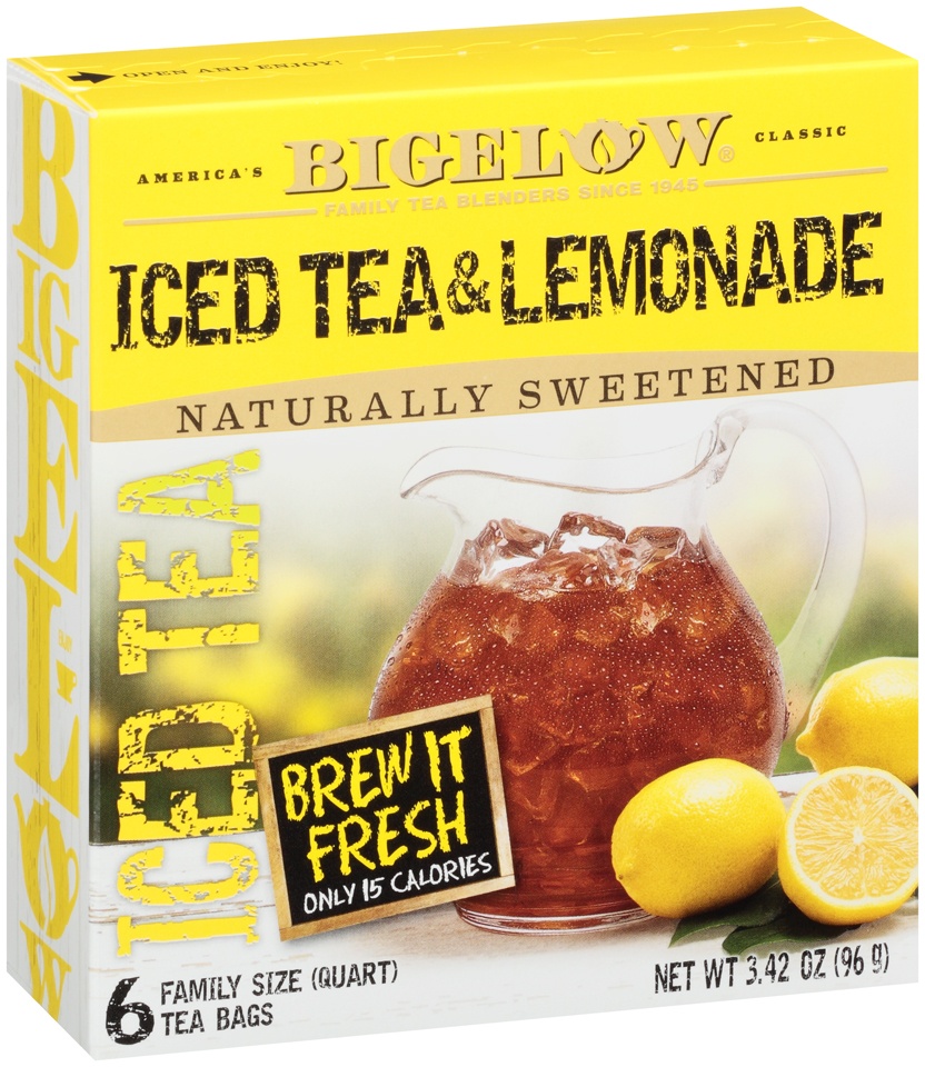 slide 5 of 8, Bigelow Half & Half Iced Tea Lemonade Fresh Brew Ice Tea Bags - 6 ct, 6 ct