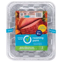 Simply Done Roasting Pans with Lid 2 ea