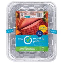 Simply Done Roasting Pans with Lid 2 ea