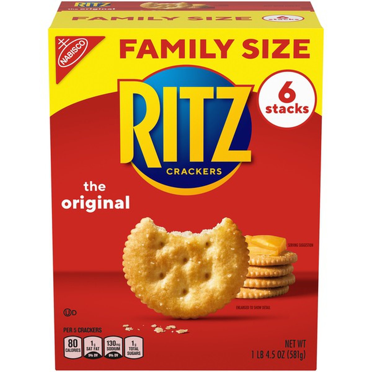 slide 1 of 1, Ritz Original Crackers, Family Size, 20 oz