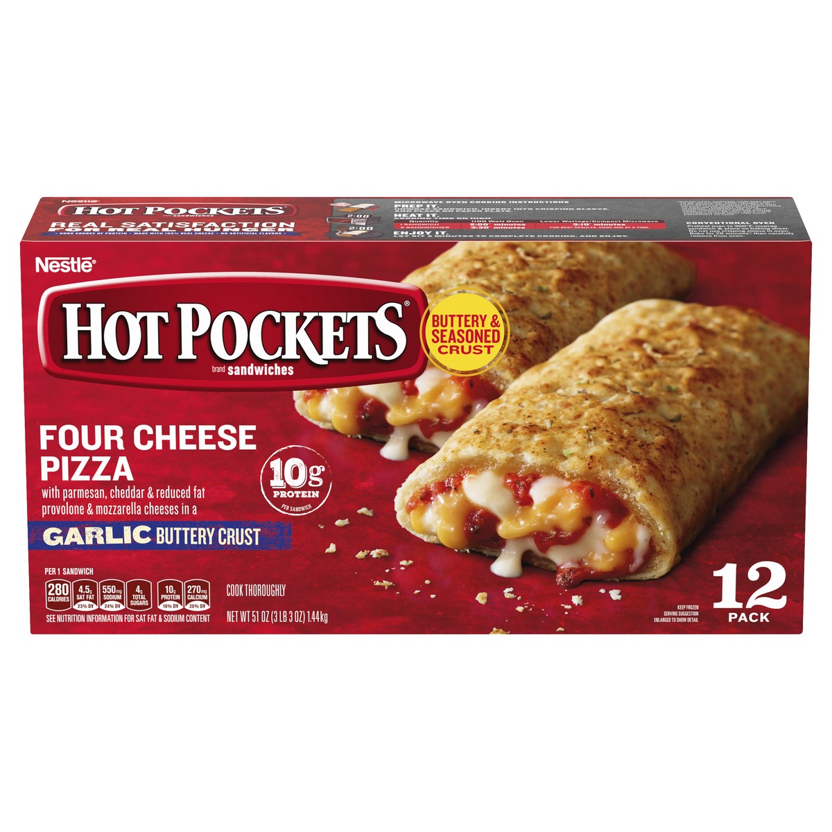 slide 1 of 9, Hot Pockets Frozen Snack, 