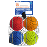 slide 3 of 4, Nerf Dog 2.5 Inch Squeak Tennis Ball - Blue, Green, Orange, Red, 4 ct