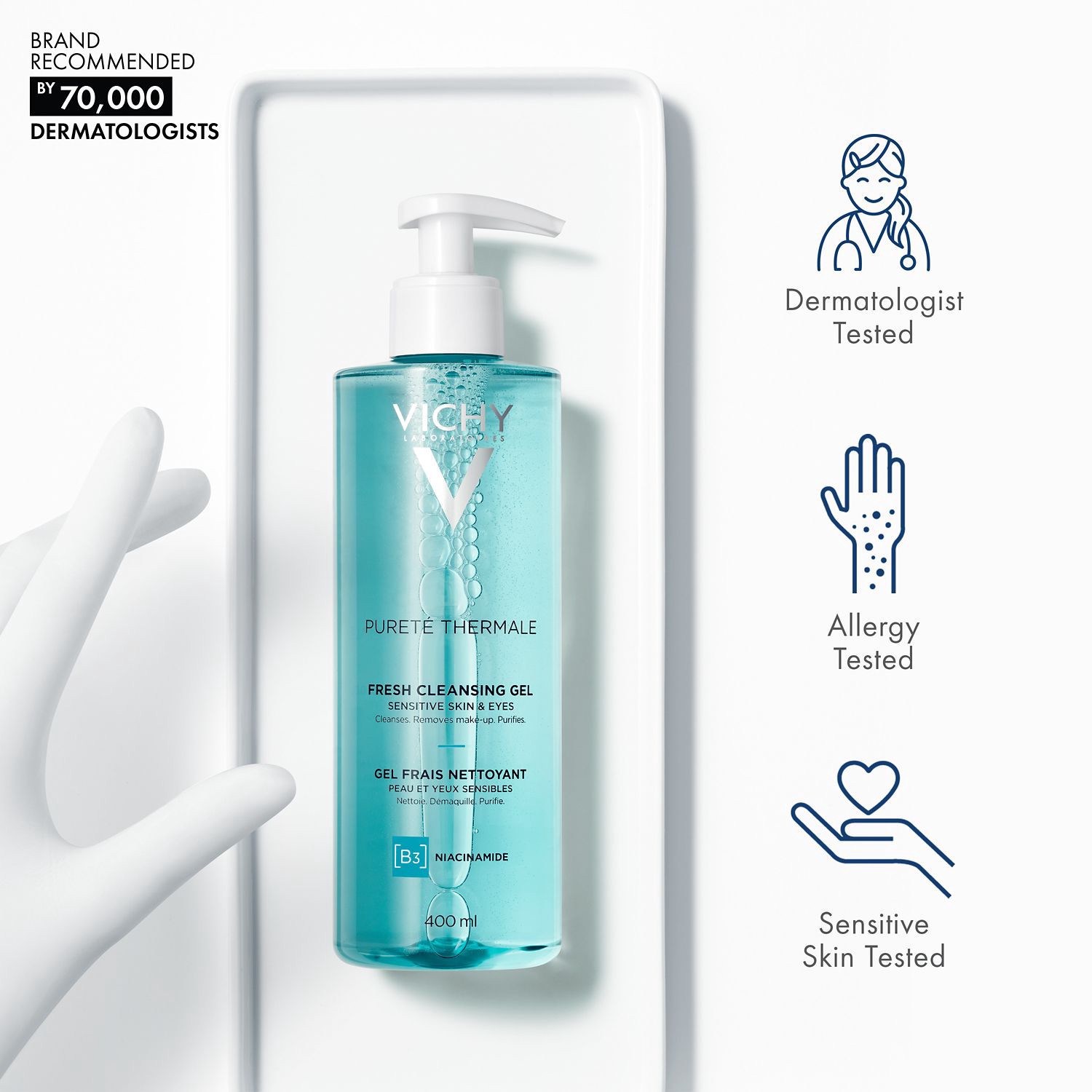 slide 5 of 6, Vichy Purete Thermale Fresh Cleansing Gel 13.52 fl oz, 13.53 oz