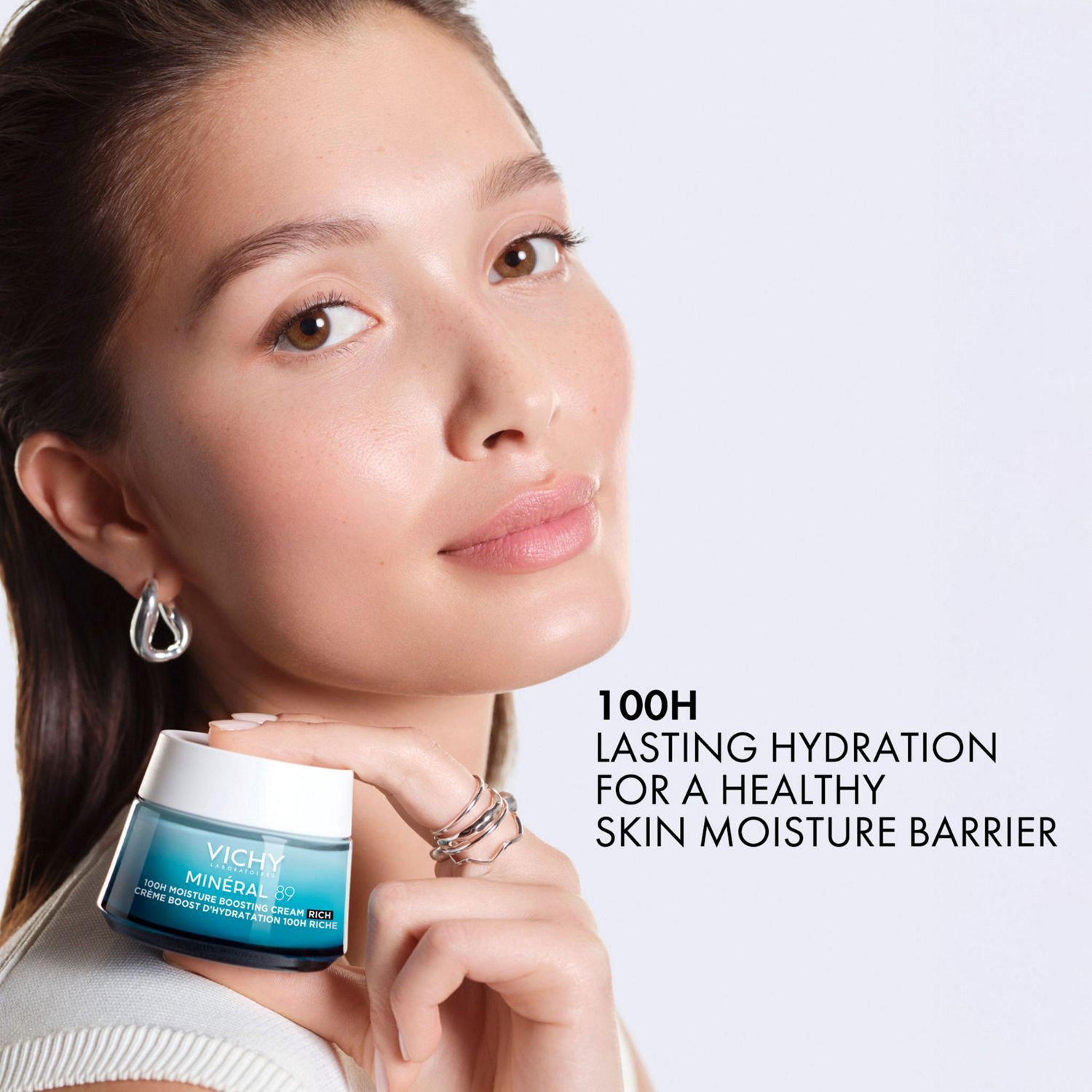 slide 3 of 9, VICHY Mineral 89 Riche Fragrance-Free Moisturizer, 1.69 oz