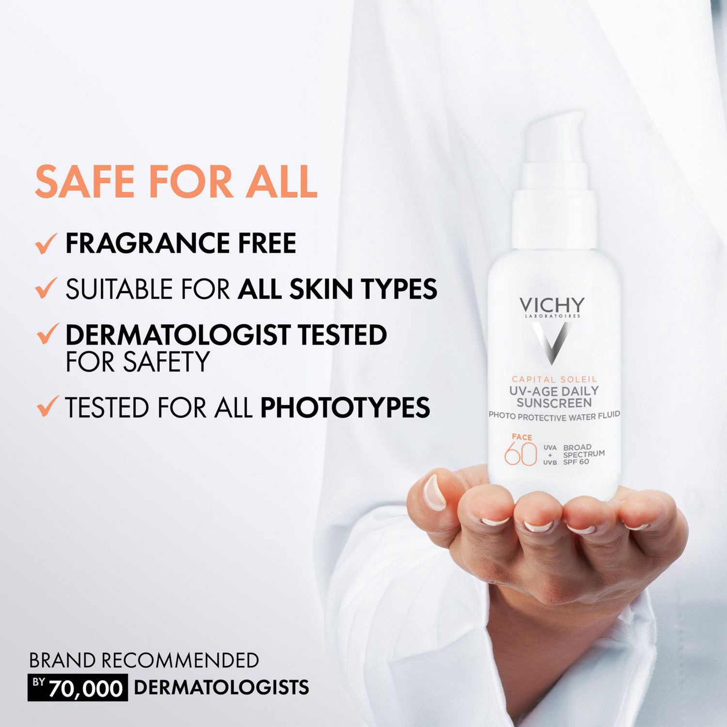 slide 5 of 8, Vichy Capital Soleil UV-Age Daily Broad Spectrum SPF 60 Sunscreen 1.69 fl oz, 1.35 oz