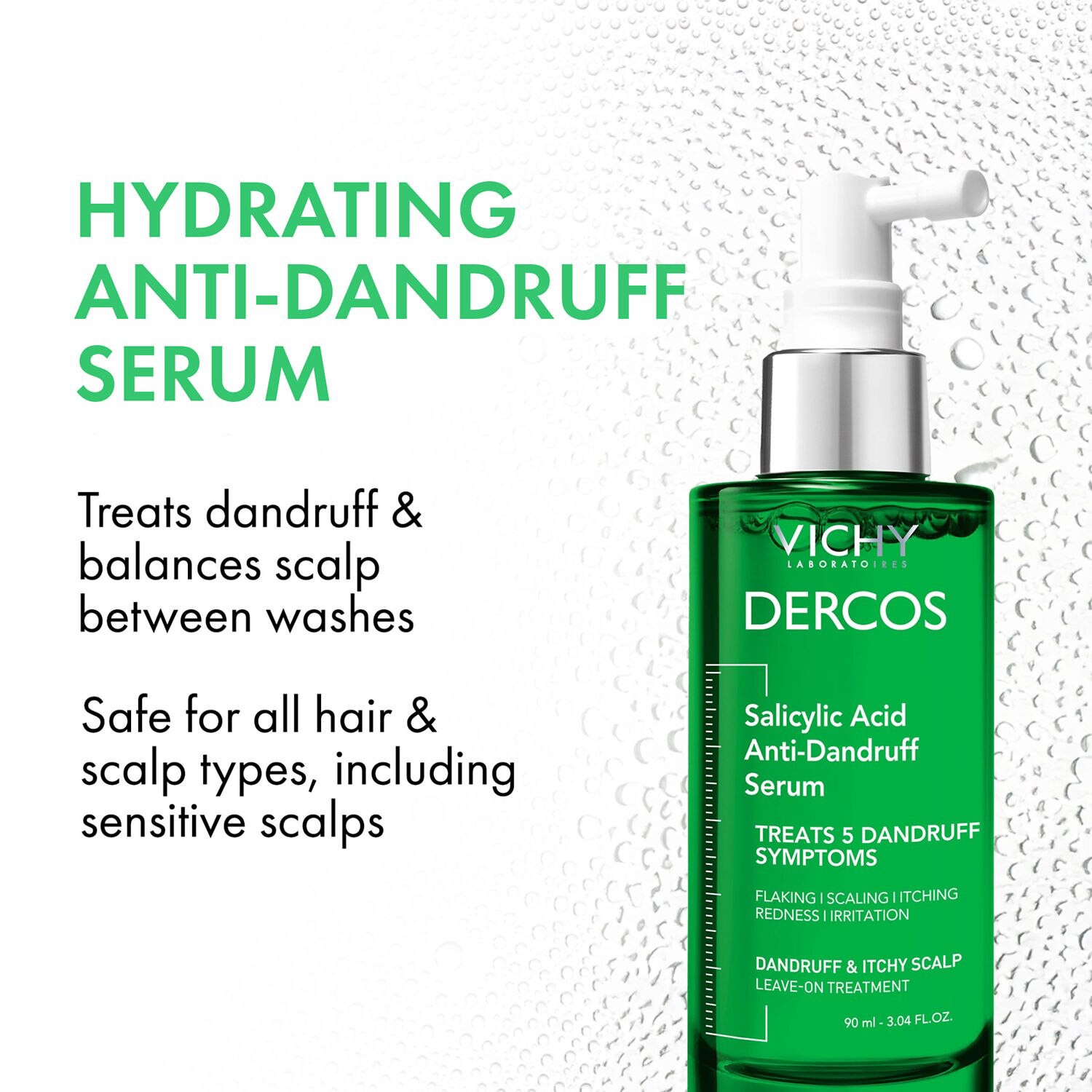 slide 8 of 10, Vichy Salicylic Acid Anti-Dandruff Serum 3.04 fl oz, 3.04 fl oz