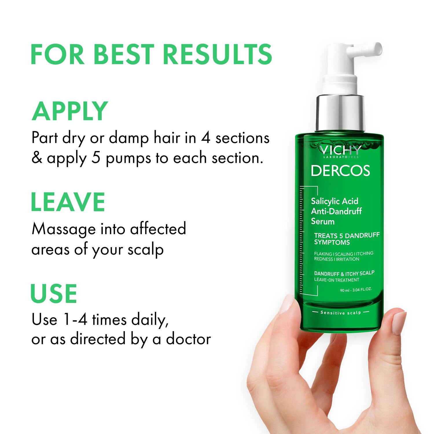 slide 10 of 10, Vichy Salicylic Acid Anti-Dandruff Serum 3.04 fl oz, 3.04 fl oz