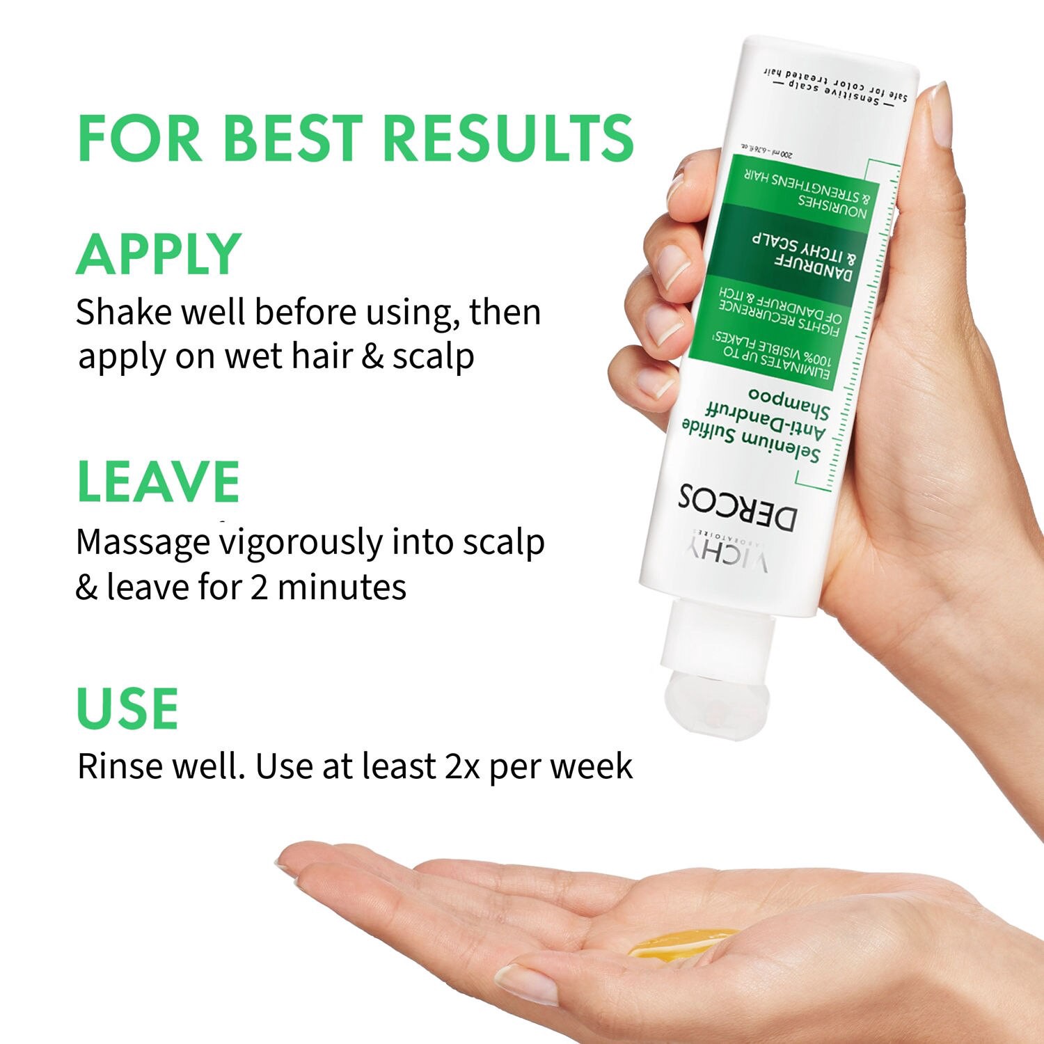 slide 9 of 9, Vichy Selenium Sulfide Anti-Dandruff Shampoo 6.76 fl oz, 6.76 fl oz