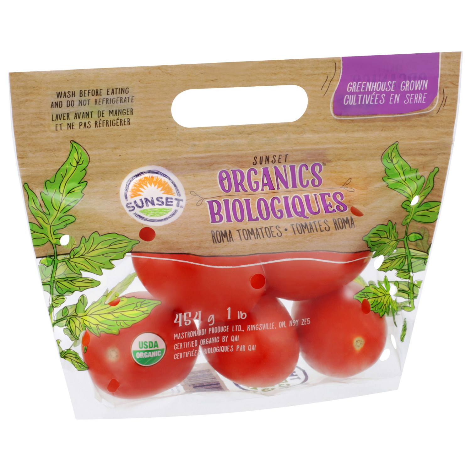 slide 6 of 8, Organic Roma Tomatoes, 1 lb