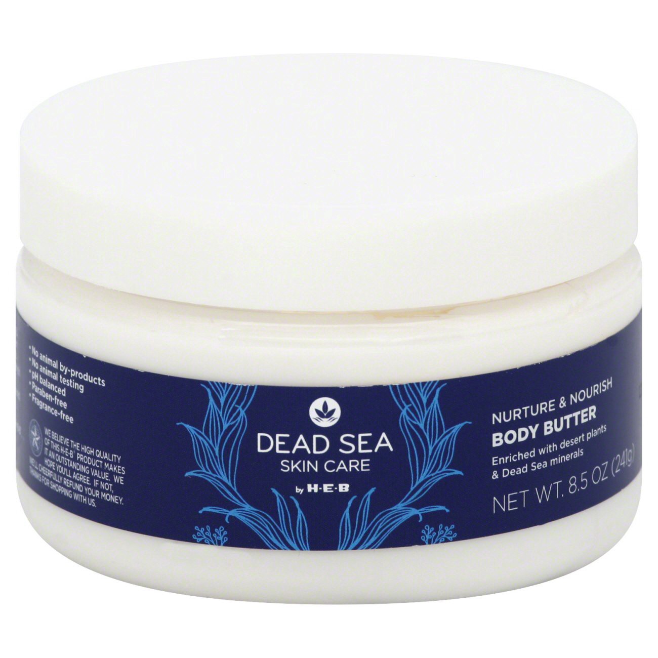 slide 1 of 1, H-E-B Dead Sea Skin Care Nurture & Nourish Body Butter, 8.5 oz