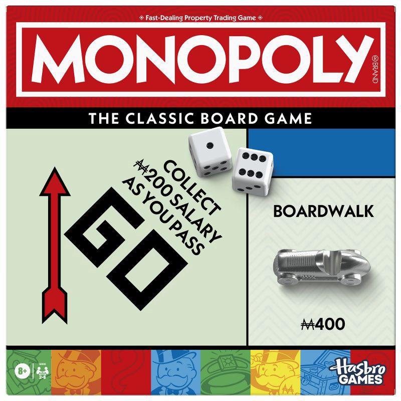 slide 1 of 8, Monopoly Hasbro Monopoly Board Game, 1 ct