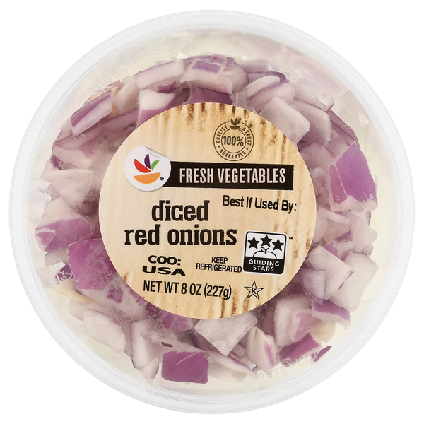 slide 1 of 1, Stop & Shop Diced Red Onions, 8 oz