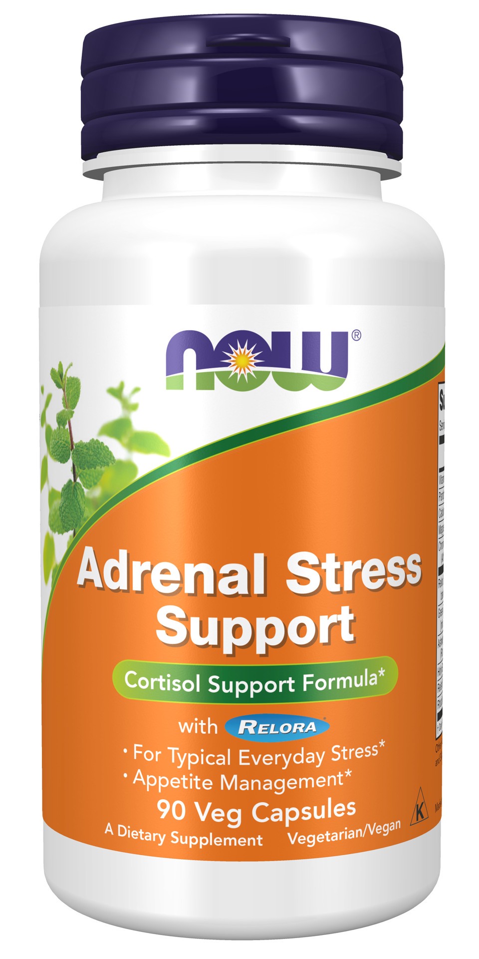 slide 1 of 4, NOW Adrenal Stress Support with Relora™ - 90 Veg Capsules, 90 cnt