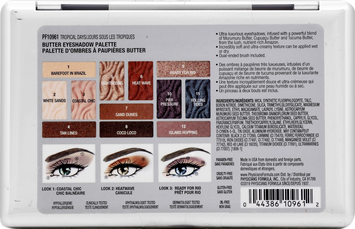 slide 2 of 9, Physicians Formula MuruMuru Butter Tropical Days PF10961 Eye Shadow Palette 0.55 oz, 1 ct