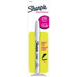 Sharpie Oil-Based Paint Marker, Fine Point, White, 1 Count