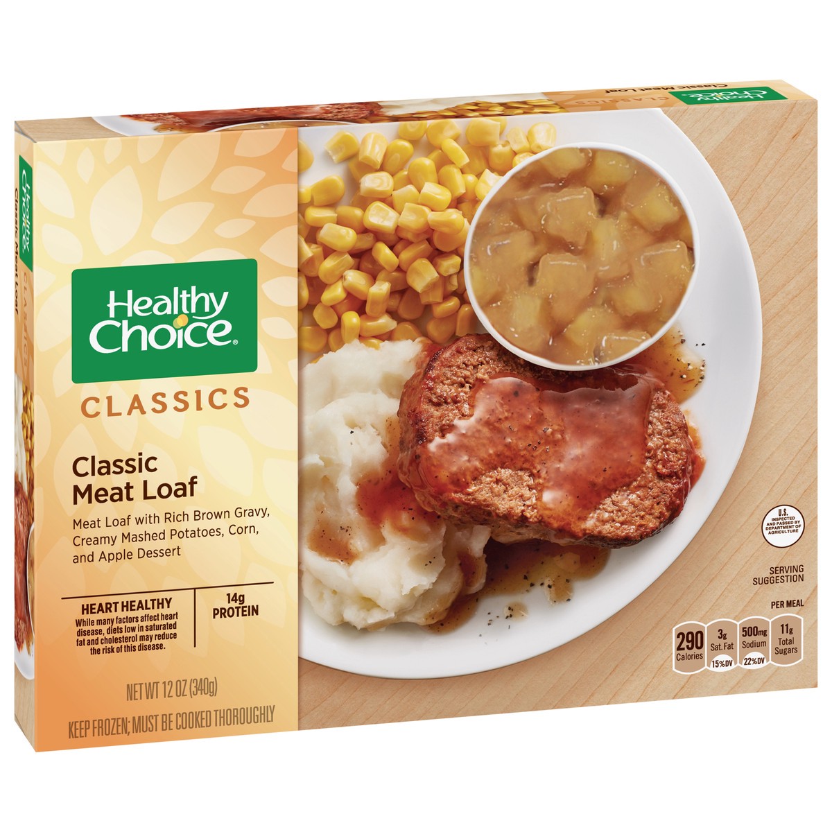 slide 6 of 9, Healthy Choice Classics Classic Meat Loaf 12 oz, 12 oz